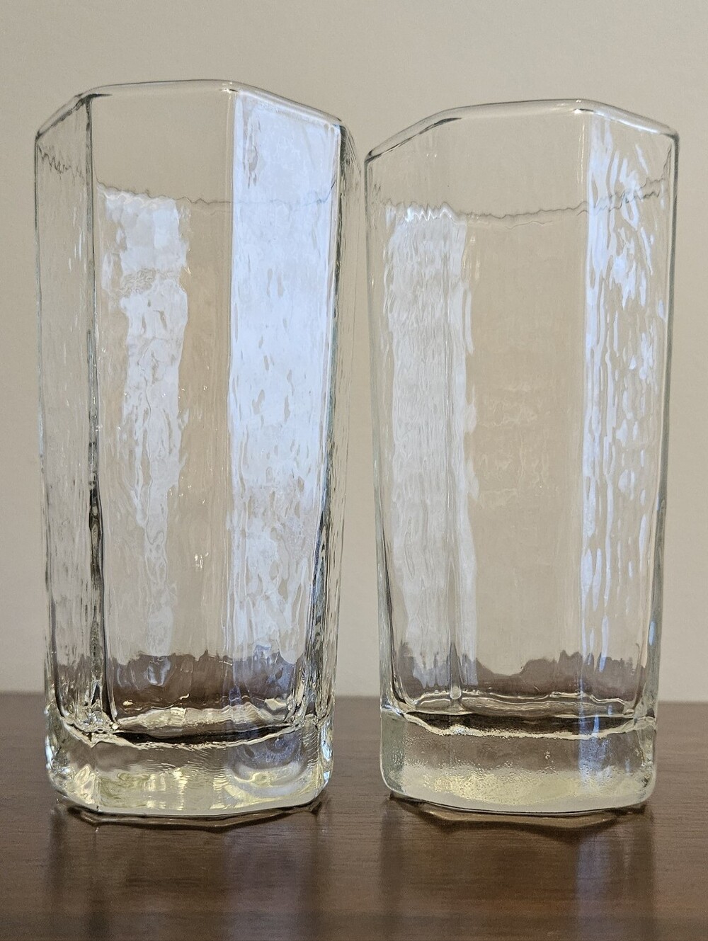 ✨ Vintage Libbey Facets Octagon Highball Glasses — Set of 2 ✨
